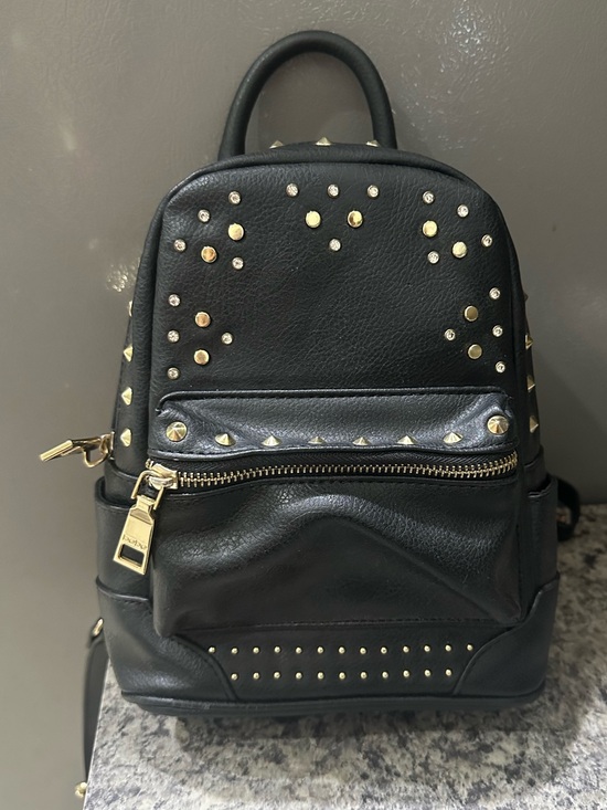 bebe Handbags - Bebe Black Mini Studded Backpack - Fashion Women's Bag Purse